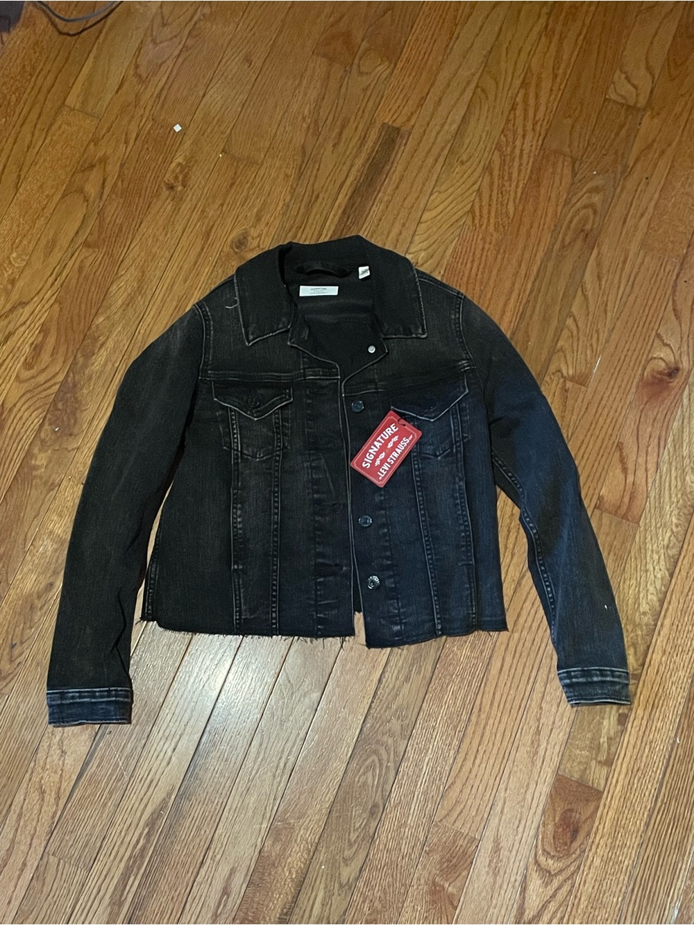 Signature by Levi Strauss Black Denim Jacket